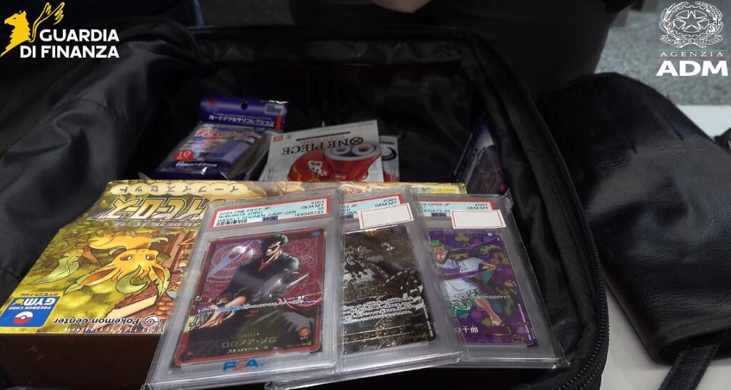 Malpensa, carte Pokemon e One Piece sequestrate Malpensa