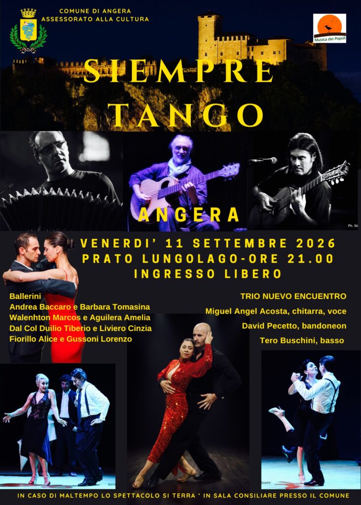 Angera, tango argentino, evento imperdibile Angera, tango argentino