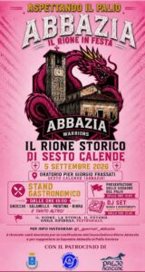 Aspettando il Palio - il 5 settembre il rione Abbazia fa festa a Sesto Calende