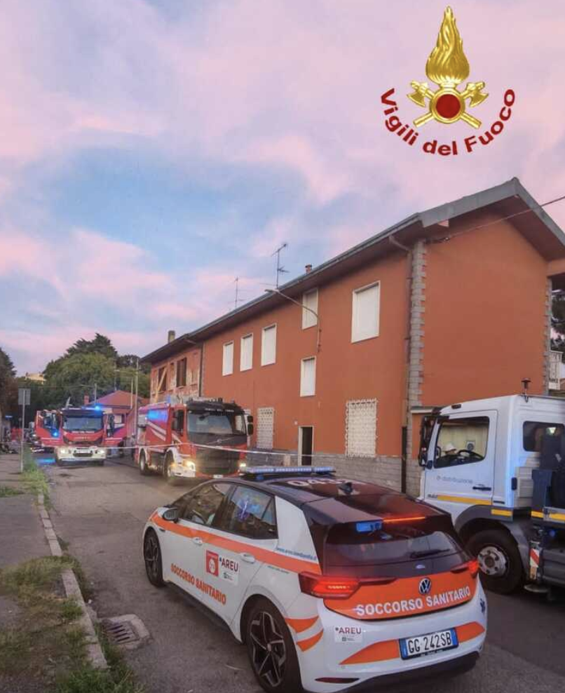 Busto Arsizio, Borsano, incendio, in palazzina