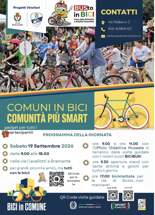 Busto Arsizio, BUSto in bici, pedali e visite guidate