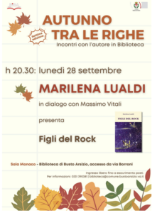 Busto Arsizio, Marilena Lualdi, “Figli del rock”, doppio evento