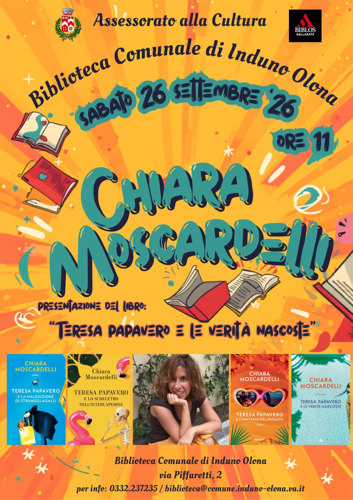Induno Olona, Chiara Moscardelli, tutti in biblioteca