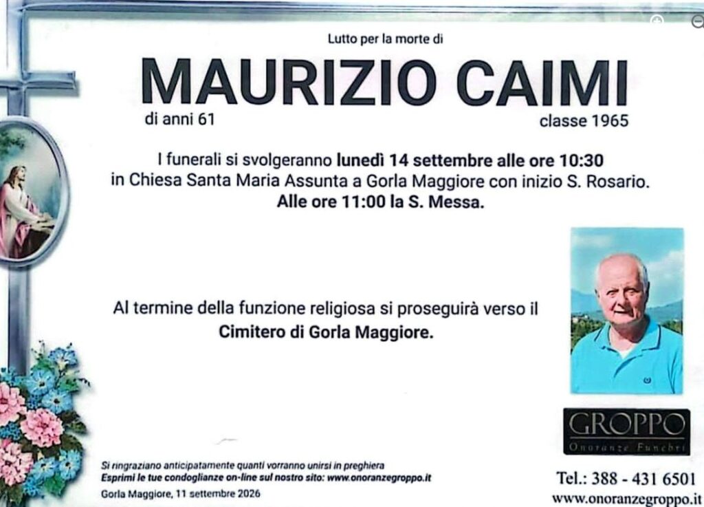 Ci ha lasciato Maurizio Caimi, lutto nel mondo Toboga MXP Malpensa Ci ha lasciato Maurizio Caimi