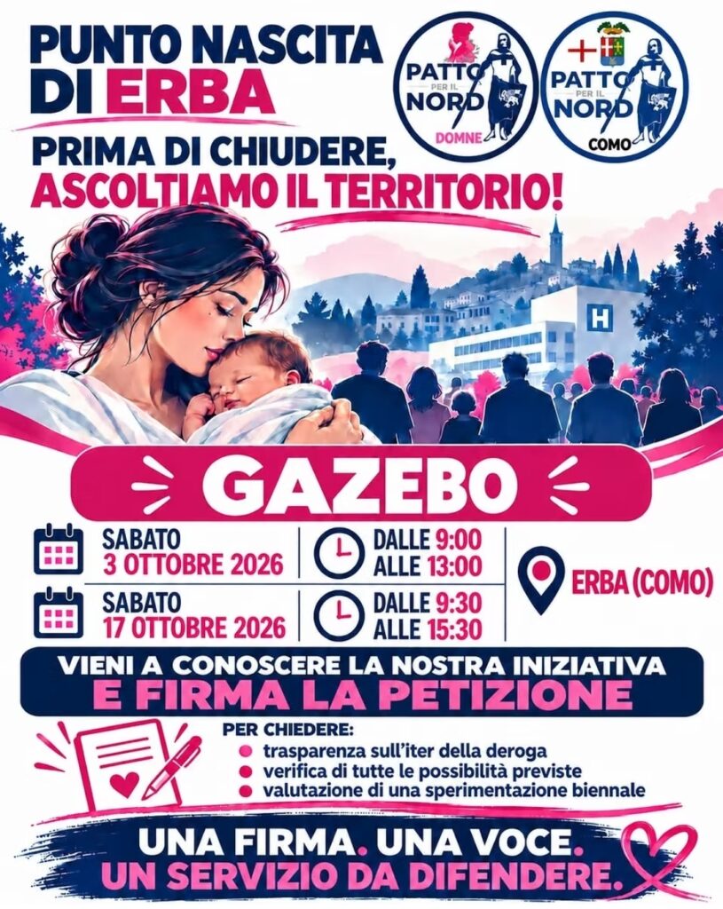 Erba, Patto Nord difende la sanità