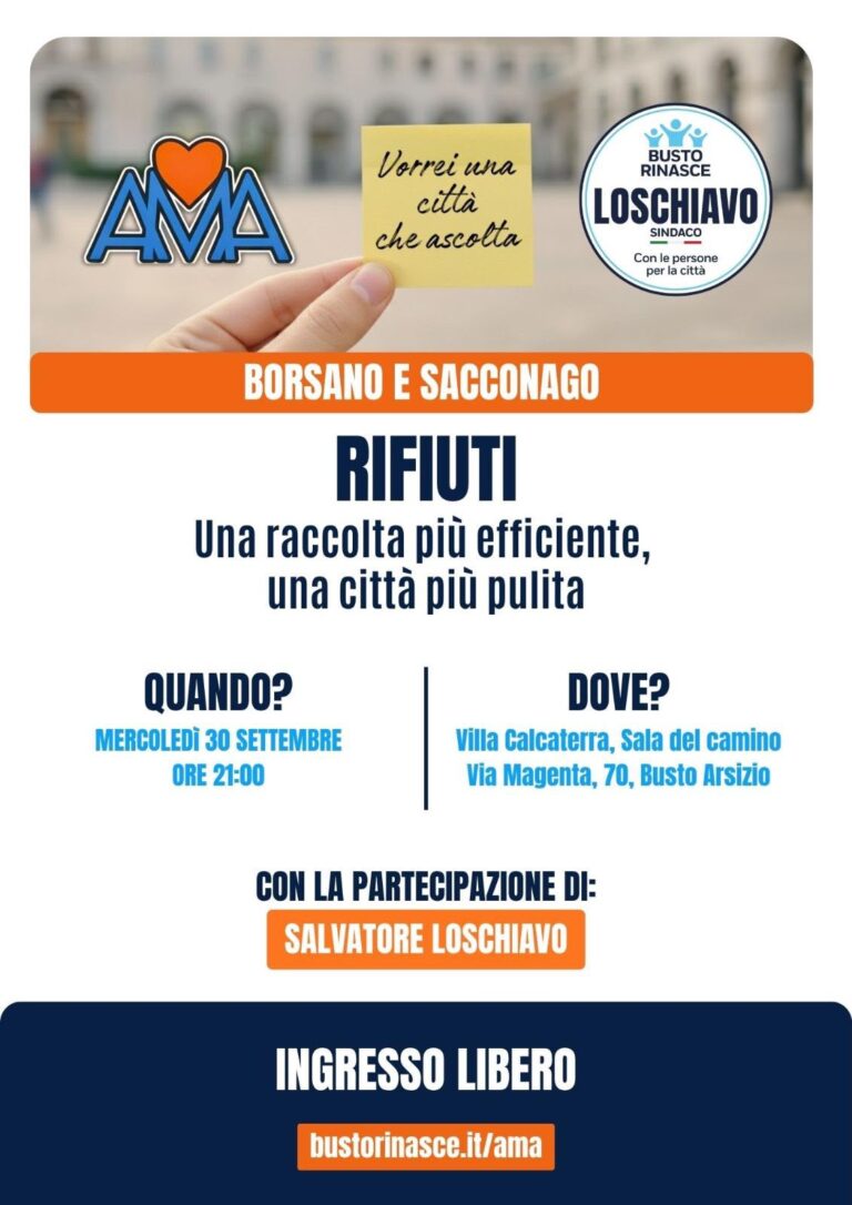 rifiuti a Busto