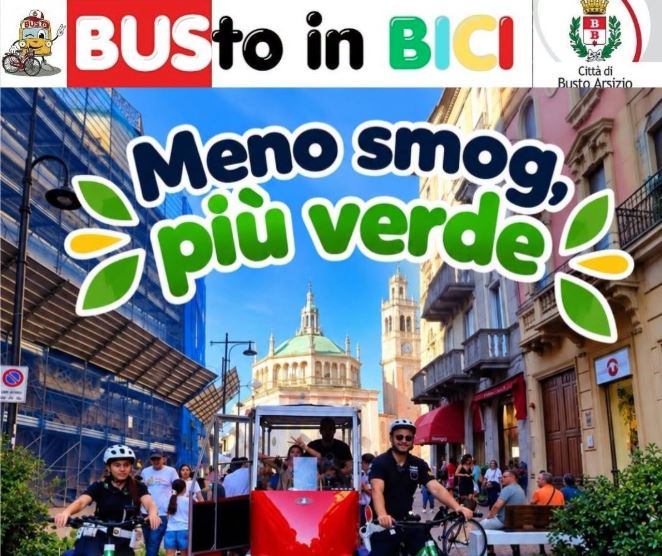 mobilità sostenibile Busto Arsizio, meno smog più verde Busto Arsizio, bicicletta Busto Arsizio