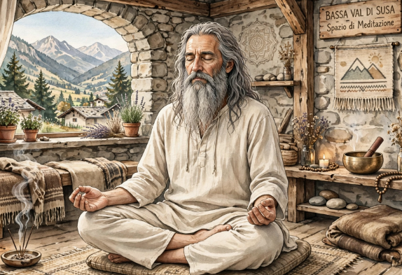 santone, yoga, val di susa